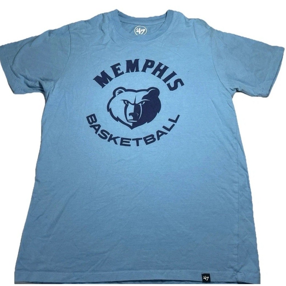 Memphis Grizzlies Shirt Mens M Blue NBA Basketball T-Shirt Tee Graphic Cotton200